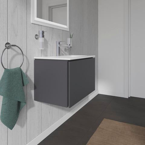 DURAVIT L-Cube Waschtischunterbau 620 mm, 1 Auszug, Weiß Matt, Wandmontage