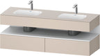 weiß / QA EWT m.Kon-WTU,1600x550x600mm,WPl:2 Ni-Bel,Taupe Supermatt,Ni:Weiß Matt,Dek