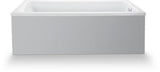 Duravit No.1 Badewanne 1500x700 mm Einbauversion mit 1 Rückenschräge in Weiß