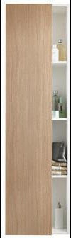 DURAVIT DuraStyle Hochschrank 240x500x1800 mm, 1 Tür, Anschlag links, Eiche Terra/Weiß Matt