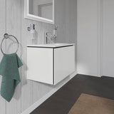 DURAVIT L-Cube Waschtischunterbau 620 mm, 1 Auszug, Weiß Matt, Wandmontage