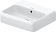 Duravit Qatego Aufsatzwaschtisch 500 mm weiß geschliffen mit Überlauf, ohne Hahnloch