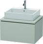 Duravit L-Cube Konsolenwaschtischunterbau 720 mm betongrau matt mit 1 Auszug und Tip-on-Technik