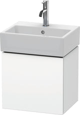 Duravit L-Cube Waschtischunterbau 434 mm weiß matt, 1 Tür links, wandhängend