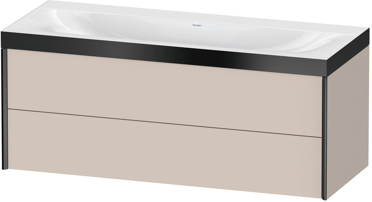 DURAVIT XViu c-bonded Waschtischunterbauset 1200 mm wandhängend mit 2 Schubkästen