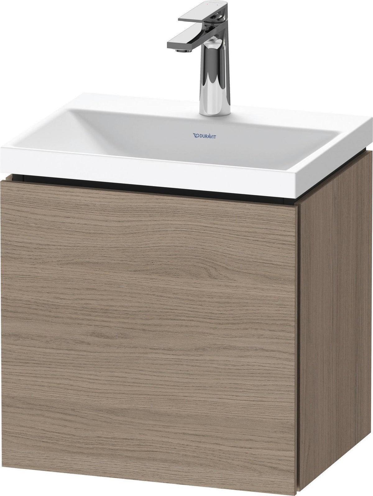 DURAVIT L-Cube c-shaped Waschtischset 450x350x480 mm Dolomiti Grau Hochglanz, 1 Tür, wandhängend