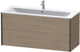 Duravit XViu Waschtischunterbau wandhängend 1210 mm, 2 Schubkästen, champagner matt/weiß matt