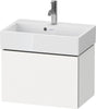 DURAVIT L-Cube Waschtischunterbau wandhängend 584 mm Weiß Matt mit 1 Auszug und Tip-On-Technik