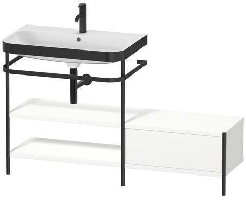 Duravit Happy D.2 Plus Waschtischunterbau 1400 mm mit Metallkonsole supermatt