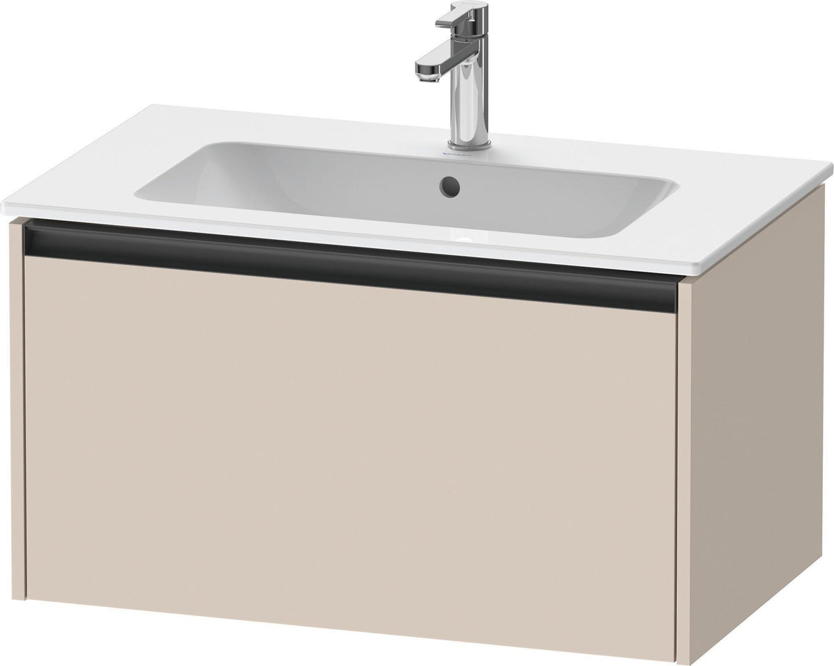 DURAVIT Ketho.2 Waschtischunterbau 810 mm betongrau matt mit Soft-Close-Auszug
