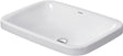 DURAVIT DuraStyle Einbauwaschtisch 600 mm weiß ohne Hahnloch & Überlauf