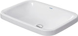 DURAVIT DuraStyle Einbauwaschtisch 600 mm weiß ohne Hahnloch & Überlauf
