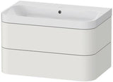 Duravit Waschtischset HAPPY D.2 PLUS 775x490mm ein Hahnloch taupe supermatt