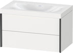weiß / m.Viu,2Schubk.503x800x480mm o.Hl,schwarz / weiß matt