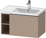 DURAVIT D-Neo Waschtischunterbau 784 mm wandhängend mit 1 Auszug und 2 offenen Fächern in Betongrau Matt