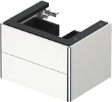 DURAVIT XSquare Waschtischunterbau 584 mm – Wandhängend mit Schubkasten und Siphonausschnitt