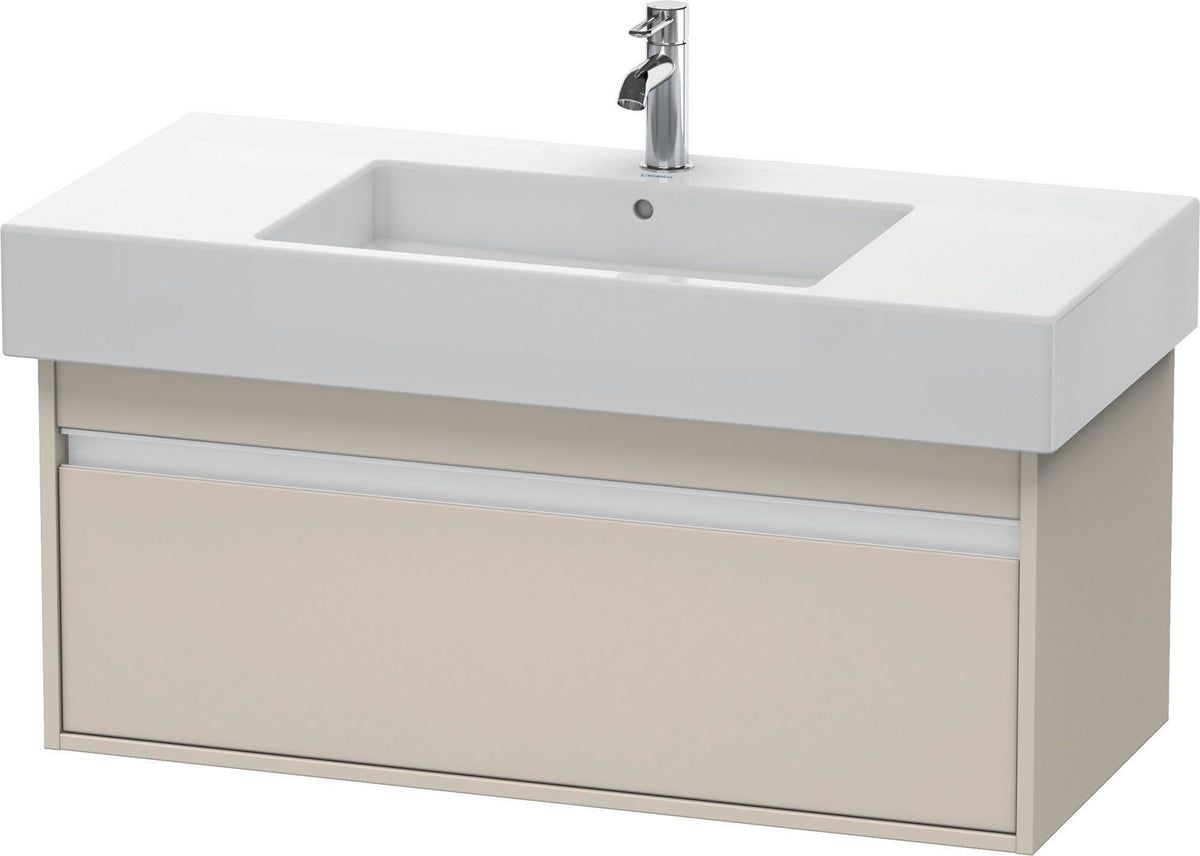 DURAVIT Ketho Waschtischunterbau 1000 mm wandhängend basalt matt mit 1 Auszug
