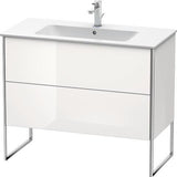 Duravit XSquare Waschtischunterbau 1010 mm mit 2 Auszügen, s-matt, Eiche Ahorn, Midi