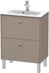 Duravit Waschtischunterbau Brioso Compact 683 mm betongrau matt mit 2 Auszügen