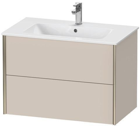 Duravit XVIU Waschtischunterbau 810x560x480mm 2 Schubkästen Parsolglas s-matt