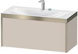 Duravit Waschtischunterbauset XVIU 1000x480mm mit Möbelwaschtisch Viu, 1 Auszug, ohne Überlauf