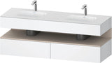 DURAVIT Qatego Studio F. A. Porsche Waschtischset 1600 mm mit Konsolenwaschtischunterbau, 2 Auszüge