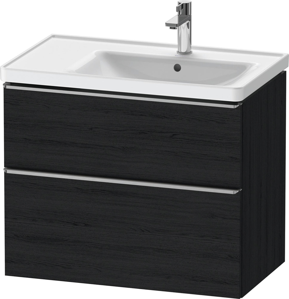 Duravit D-Neo Waschtischunterbau 784 mm Eiche Schwarz Bronze, wandhängend, 1 Auszug