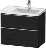 Duravit D-Neo Waschtischunterbau 784 mm Eiche Schwarz Bronze, wandhängend, 1 Auszug