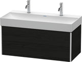 Duravit XSquare Waschtischunterbau 984 mm Eiche Schwarz mit 2 Schubkästen und Tip-On-Technik