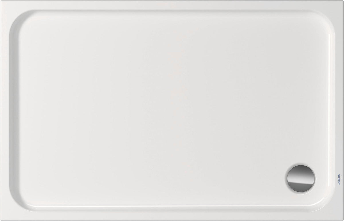DURAVIT D-Code Duschwanne 1300x900 mm Sanitäracryl mit Antislip – Weiß glänzend