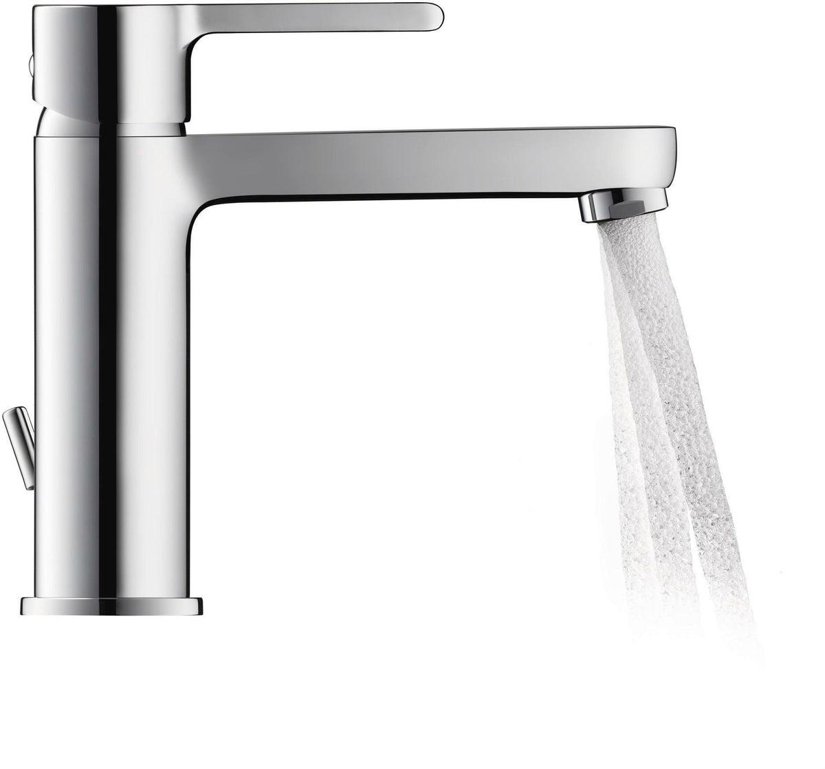 DURAVIT B.2 Einhebel-Waschtischmischer mit Zugstange, Chrom – 138,5 mm Ausladung
