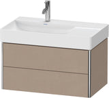 Duravit XSquare Waschtischunterbau 784 mm wandhängend, 2 Schubkästen, weiß matt, mit Tip-On-Technik