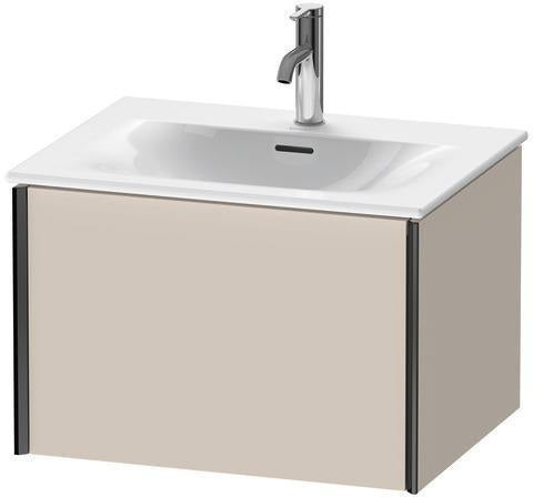 Duravit Waschtischunterbau XVIU 610 mm wandhängend Nussbaum mitte für Viu 234463