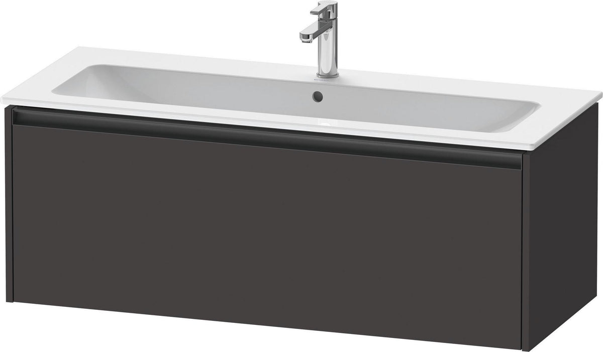DURAVIT Ketho.2 Waschtischunterbau 1210 mm betongrau matt, wandhängend, 1 Auszug
