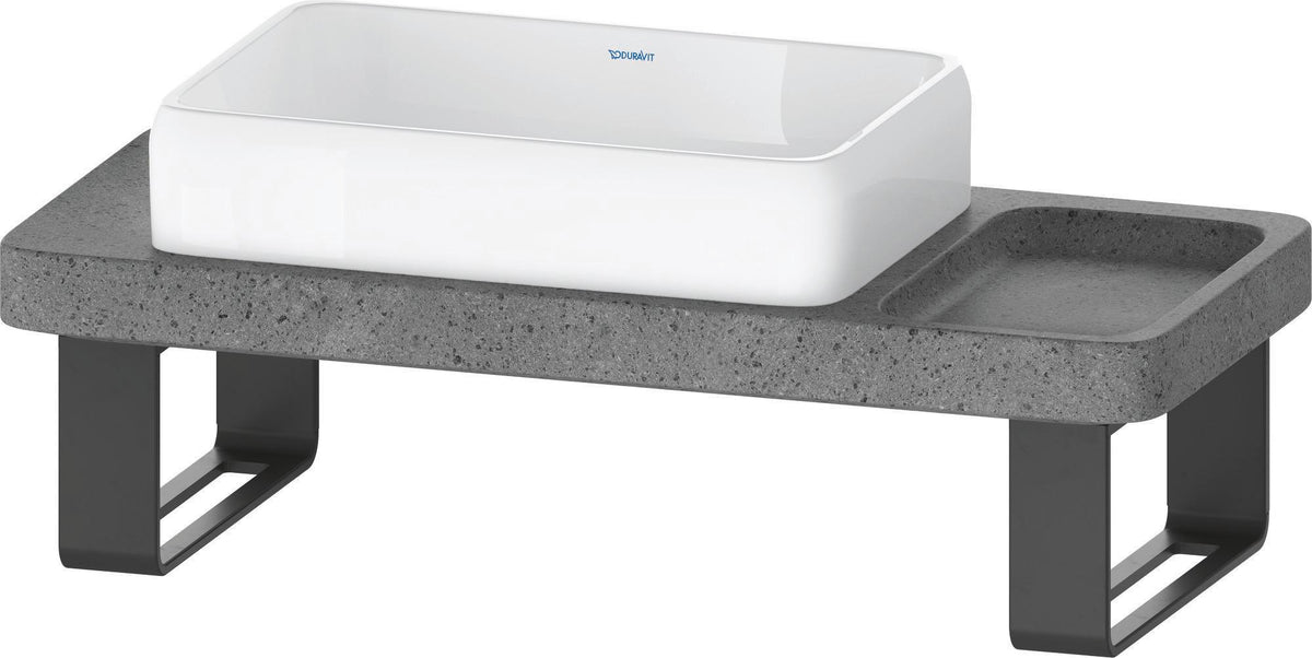 DURAVIT Qatego Aufsatzbecken mit Konsole 1000 mm Weiß Hochglanz HygieneGlaze