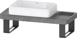DURAVIT Qatego Aufsatzbecken mit Konsole 1000 mm Weiß Hochglanz HygieneGlaze