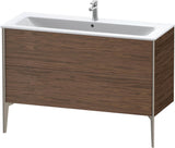 DURAVIT XViu Waschtischunterbau bodenstehend 1210 mm, 2 Auszüge, champagner matt/weiß matt