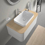 Duravit Happy D.2 Konsolenwaschtischunterbau 1000 mm taupe supermatt mit Tip-On-Technik und LED-Innenbeleuchtung