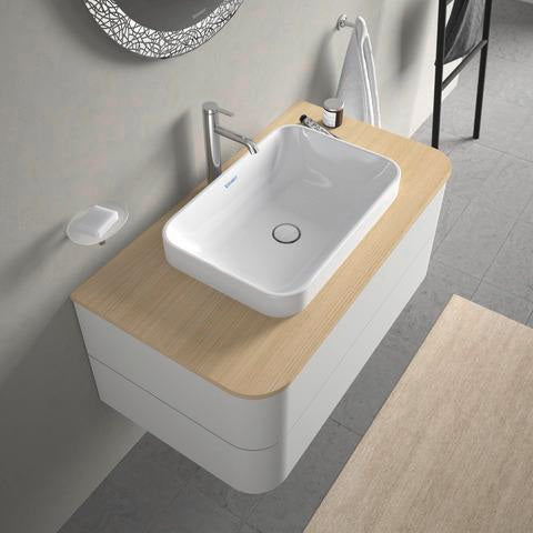 Duravit Happy D.2 Konsolenwaschtischunterbau 1000 mm Taupe Supermatt mit Tip-on und Soft-Close