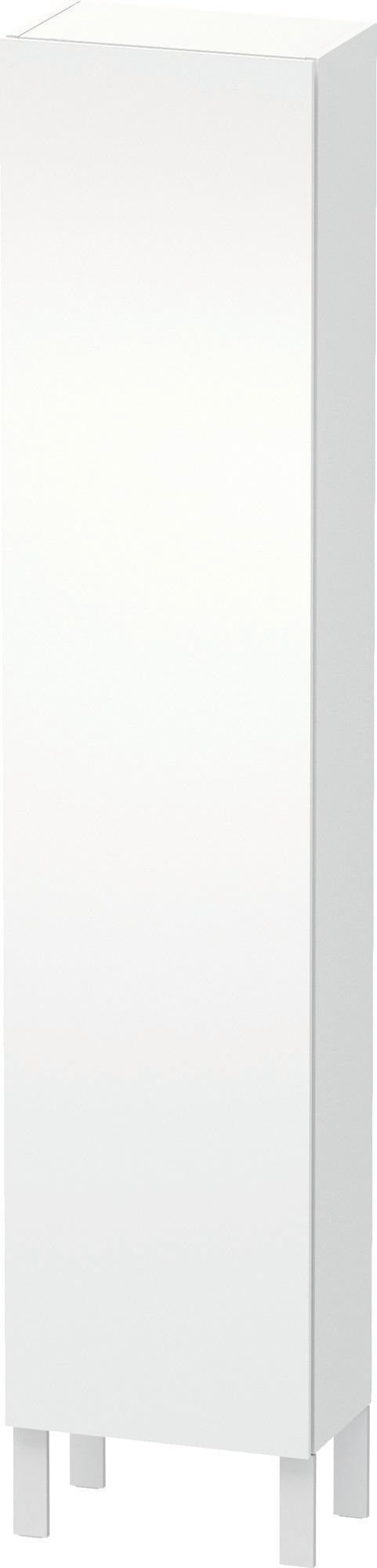 DURAVIT L-Cube Hochschrank 400 mm weiß matt mit 1 Tür und Soft-Close