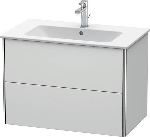 Duravit XSQUARE Waschtischunterbau 810 mm, 2 Schubkästen, s-matt, Eiche Ahorn, für ME by Starck