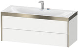 Duravit Möbelwaschtischset XViu 1200x480mm mit Unterbau, 2 Schubkästen, Ahorn mitte