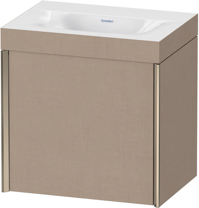 DURAVIT XViu c-bonded Waschtischunterbauset 460 mm, champagner matt/leinen, 1 Tür