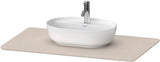 DURAVIT Luv Quarzsteinkonsole 988 mm, 1 Ausschnitt, Weiß Struktur, ohne Beleuchtung