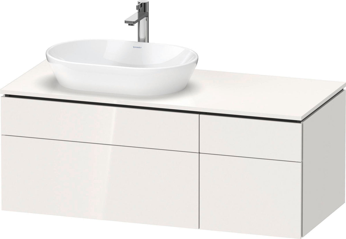 DURAVIT L-Cube Waschtischunterbau 1220 mm taupe supermatt mit Tip-On-Technik und Soft-Close