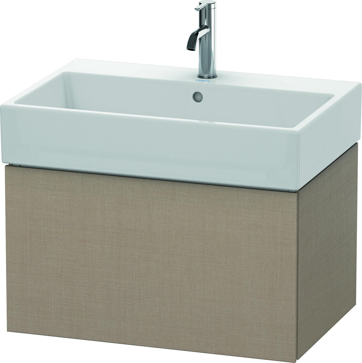 Duravit L-Cube Waschtischunterbau 684 mm weiß matt, 1 Auszug, wandhängend, Tip-On