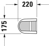 Duravit Standsäule Darling New aus Sanitärkeramik, weiß, 220 x 175 x 720 mm