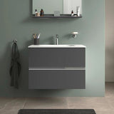 DURAVIT Sivida Spiegelablage 800x115x35mm Chrom/Weiß Matt – Montage unter Spiegel inkl. Befestigungsmaterial