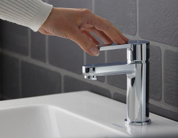 DURAVIT B.2 Einhebel-Waschtischmischer S ohne Zugstange, Chrom – Keramikmischsystem