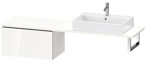 Duravit L-Cube Unterschrank 720 mm taupe supermatt – 1 Auszug, wandmontiert, mit Dämpfung